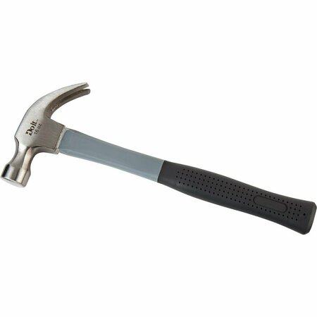 ALL-SOURCE 16 Oz. Smooth-Face Curved Claw Hammer with Fiberglass Handle 310662